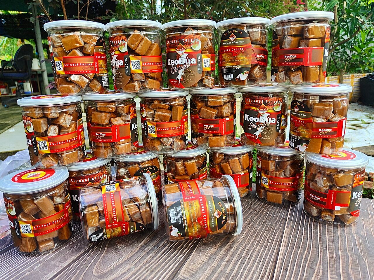 Kẹo dừa cafe Hồng Vân hủ 300g