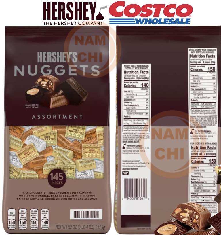 Túi zip 100g - Socola Hershey’s Nuggets Mỹ
