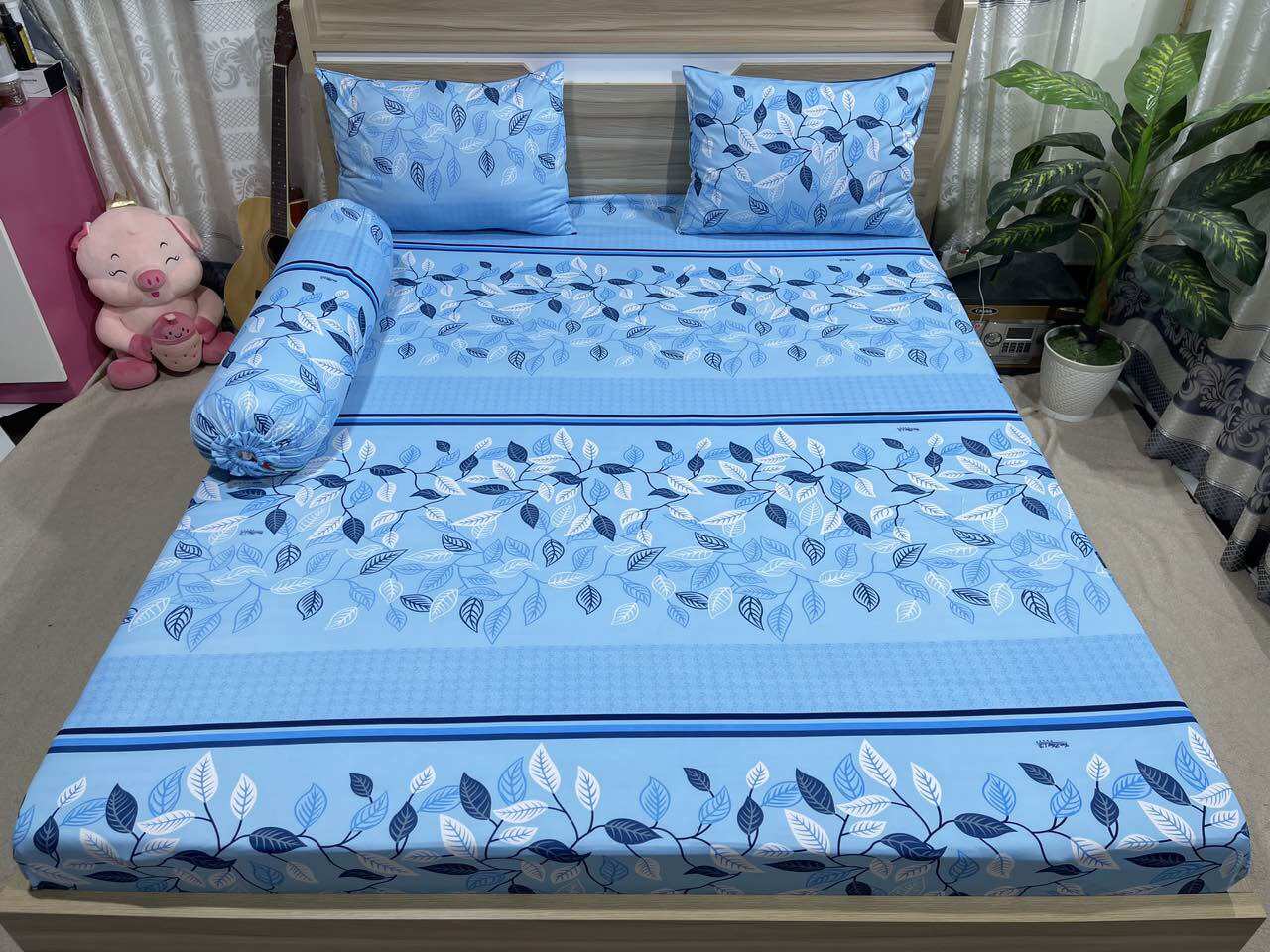 Bộ drap ga thun hàn quốc 4 món mẫu mới