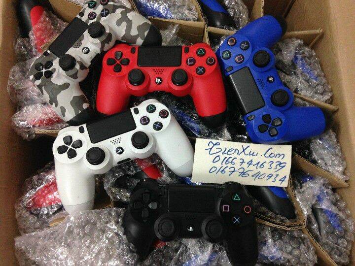 Tay cầm Ps4 Second Hand tay ps4 cũ đời Slim Pro second hand used chính hãng đã qua sử dụng bảo hành 7 ngày giao mầu ngẫu nhiên tặng dây usb tay ps4 cũ slim pro Renew 95% đẹp