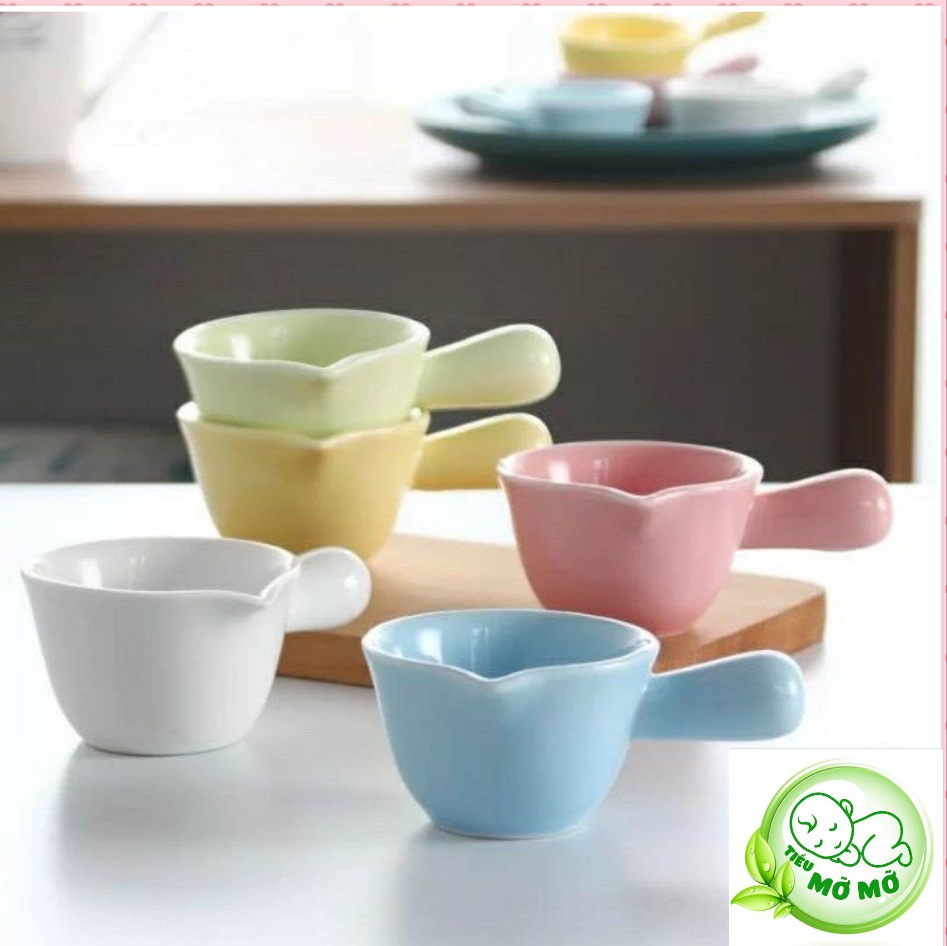 Bát ăn dặm, chén ăn dặm gốm sứ hình Gáo