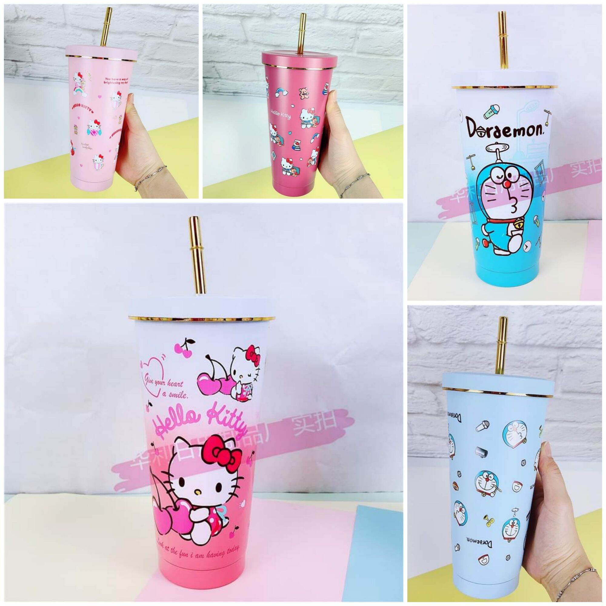 🌸ly giữ nhiệt hello kitty doraemon