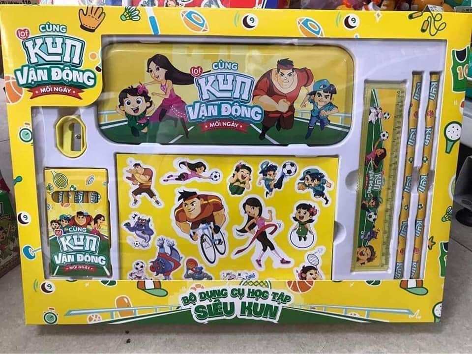 BỘ DỤNG CỤ HỌC TẬP KUN MỚI
