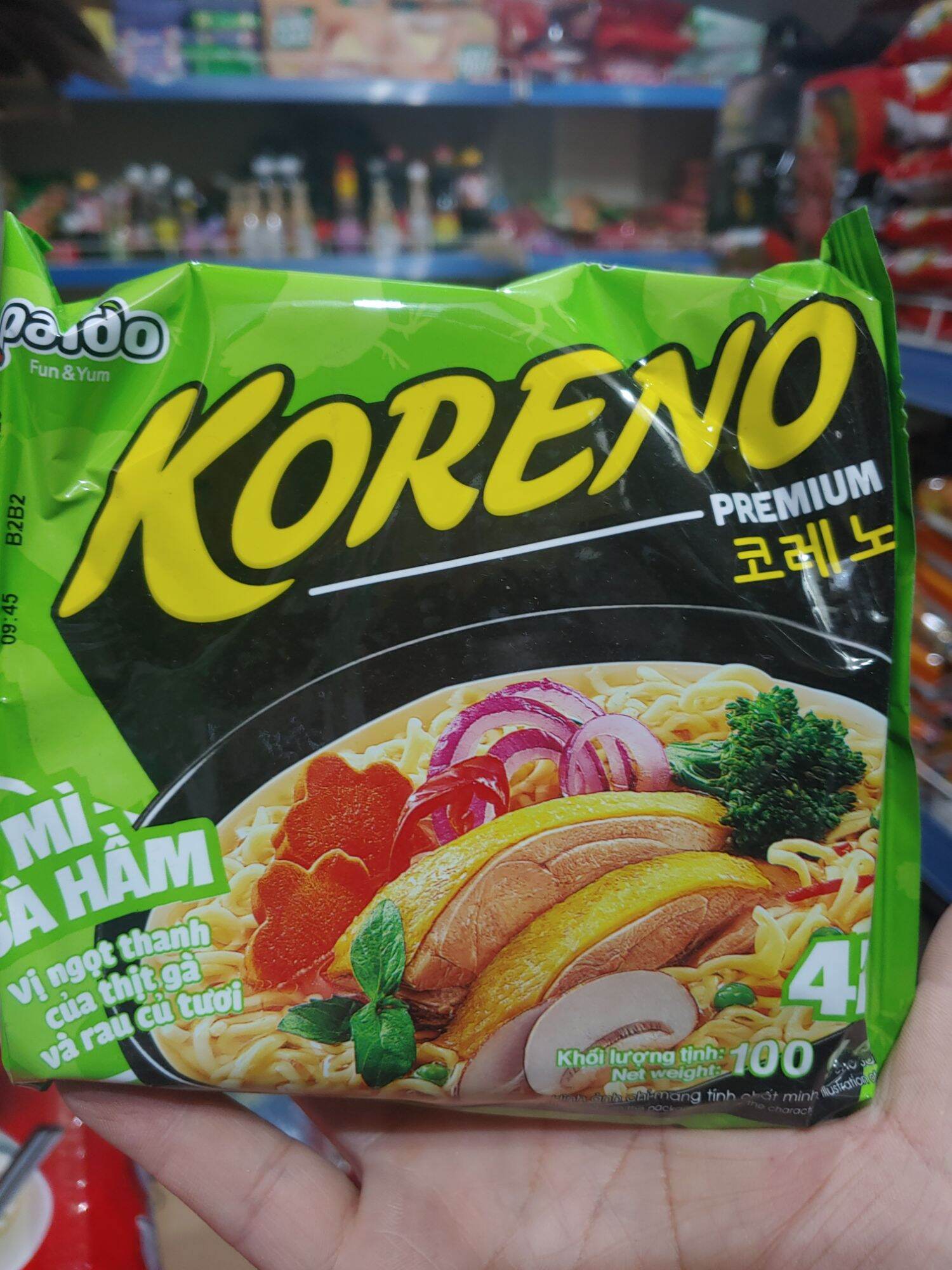 Mì koreno gói các vị gói 100g