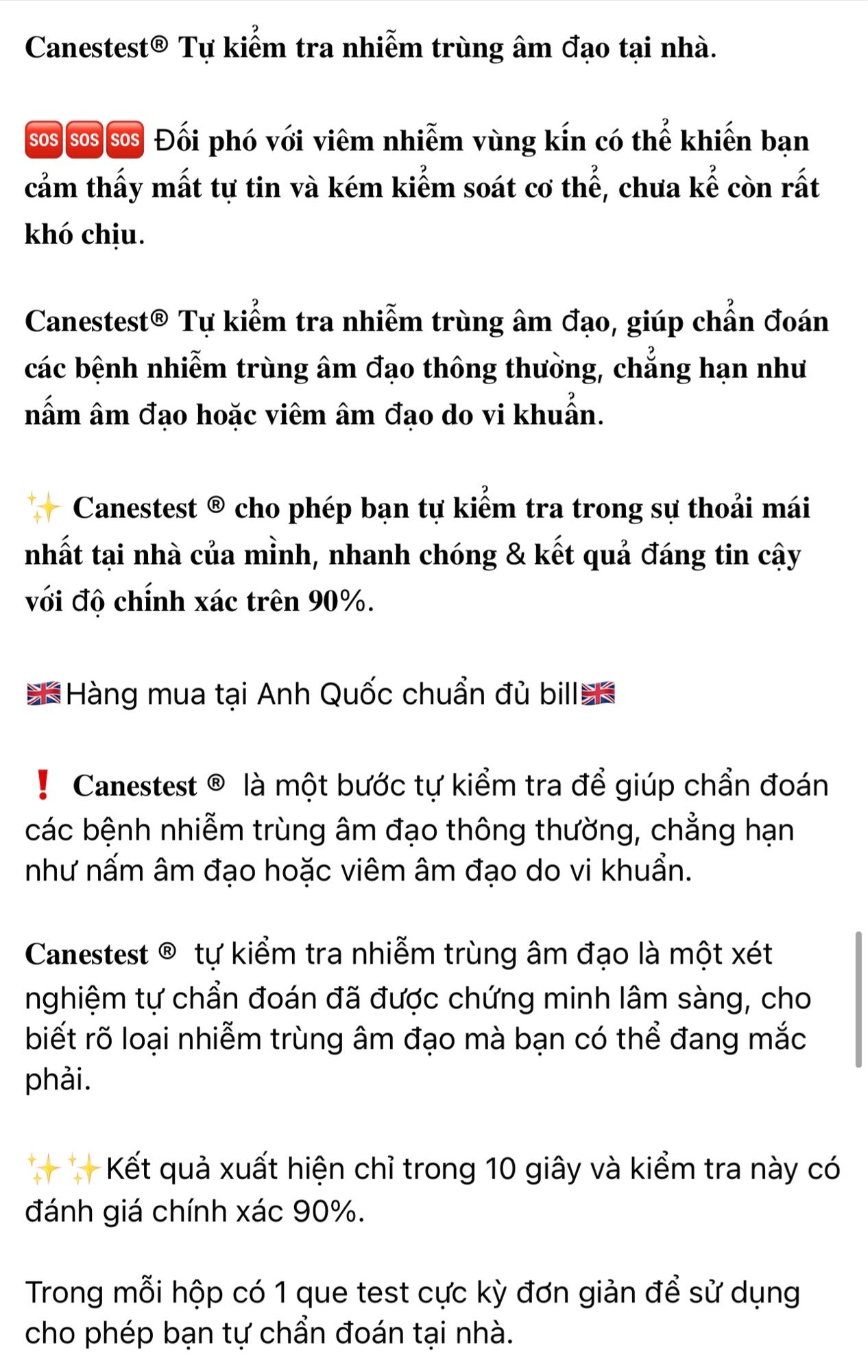 Que test Canestest dành cho chị em - Bill Anh