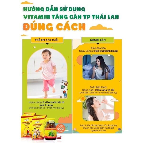 9 Vitamin. Tăng Cân TP Thái Lan ( Có check mã vạch sản phẩm )