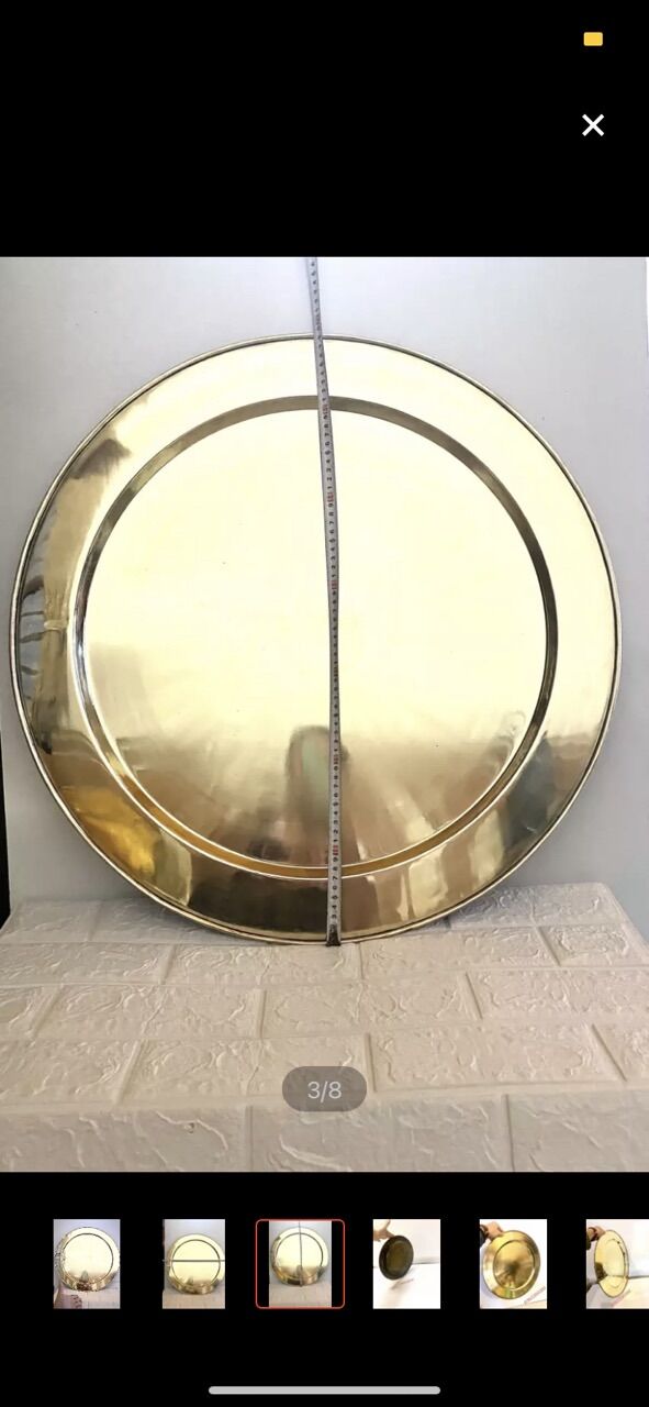 MÂM ĐỒNG 70 CM TRƠN CHẤT LIỆU BẰNG ĐỒNG