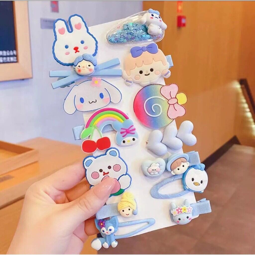 SET 14 KẸP TÓC SIÊU DỄ THƯƠNG CHO BÉ YÊU