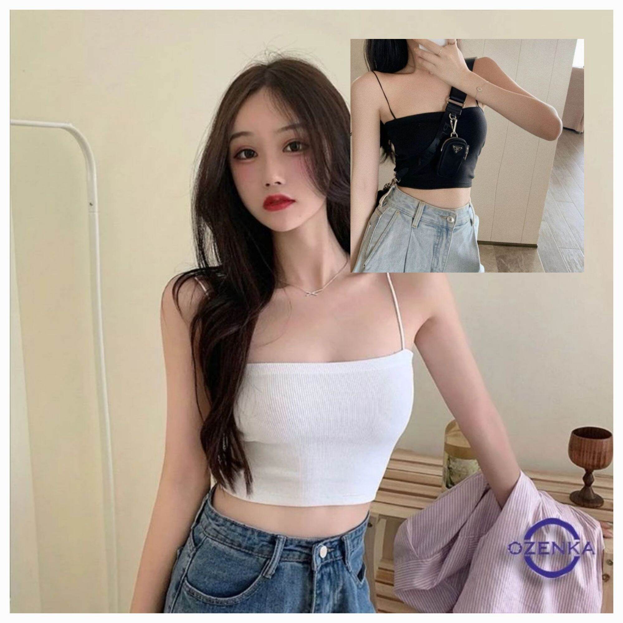 Áo croptop 2 dây, áo lót trong