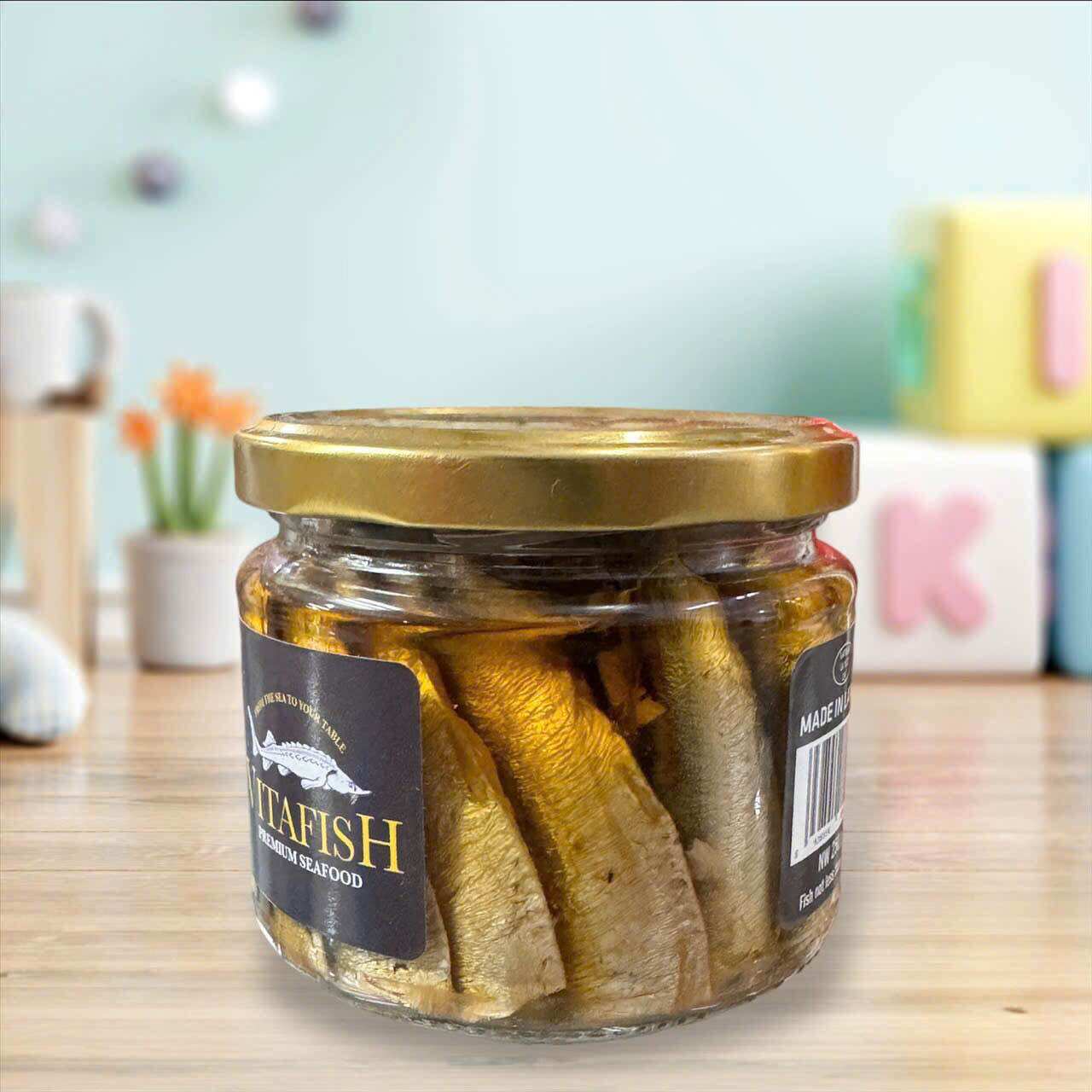 [HCM]cá trích ngâm dầu 250gr vitafish