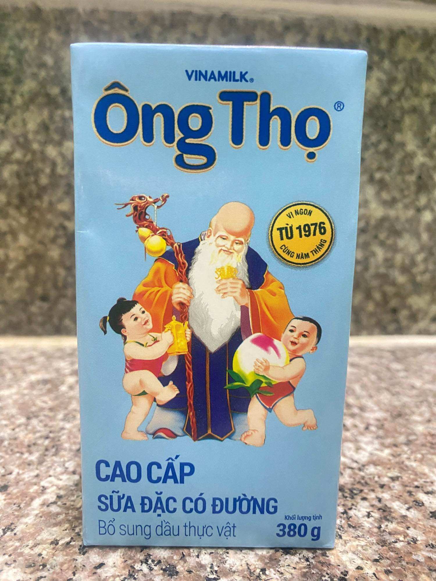 Sữa đặc Ông Thọ nhãn xanh hộp giấy 380g