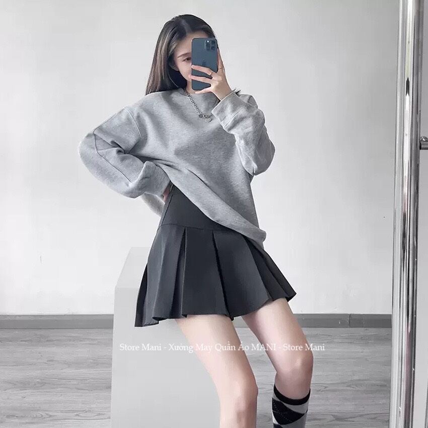 chân váy xếp ly bản to 4 màu 305
