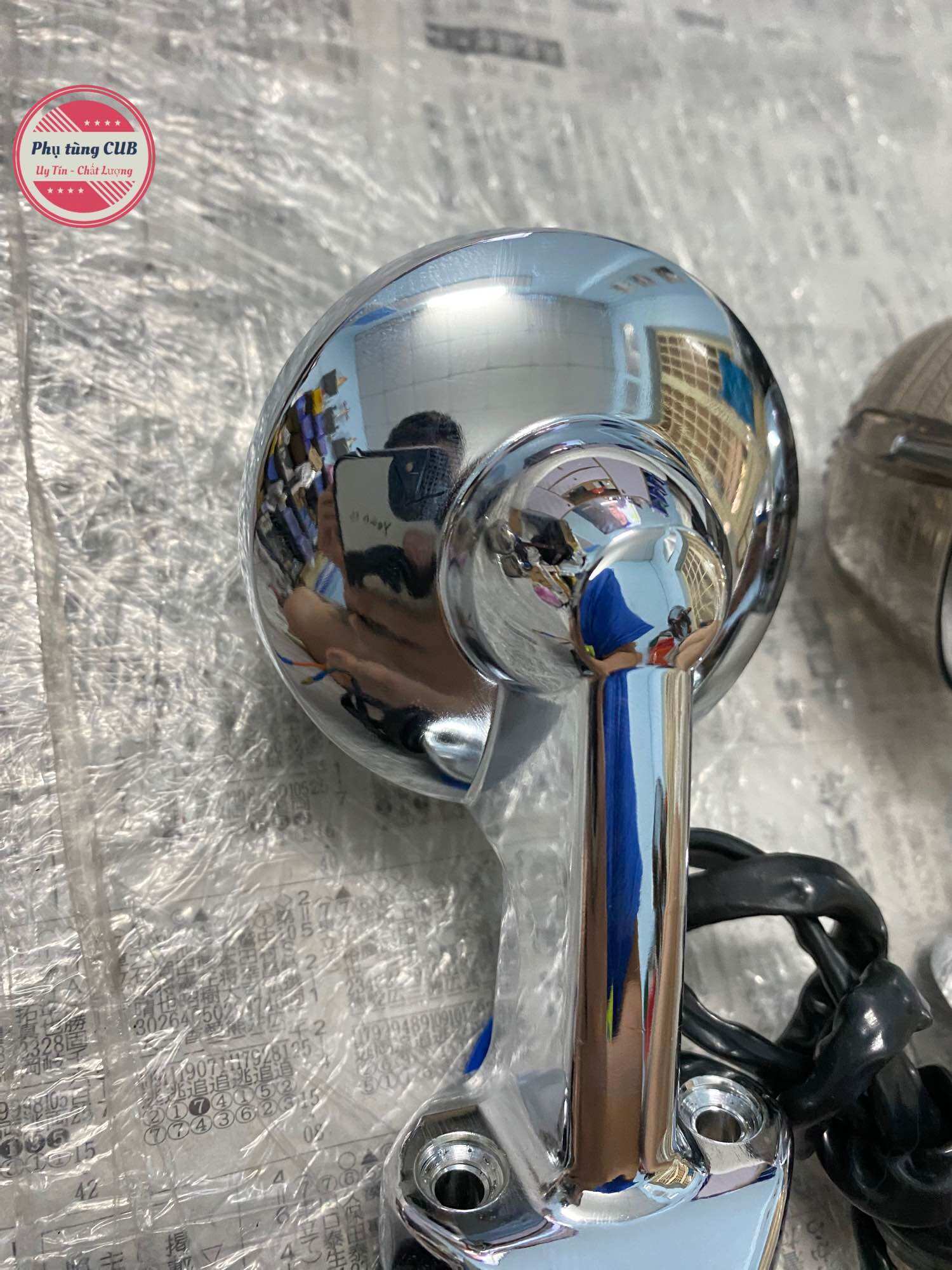 Bộ xi nhan xe cub 78 chụp màu khói ( đế trước inox, sau aitimon)