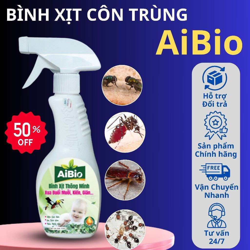 Bình xịt muỗi gián kiến côn trùng sinh học tinh dầu thiên nhiên hiệu quả nhanh an toàn chính hãng AI