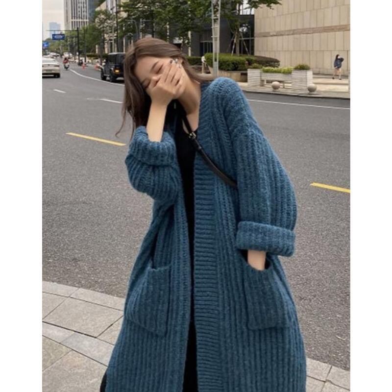 Áo khoác cardigan len dáng dài