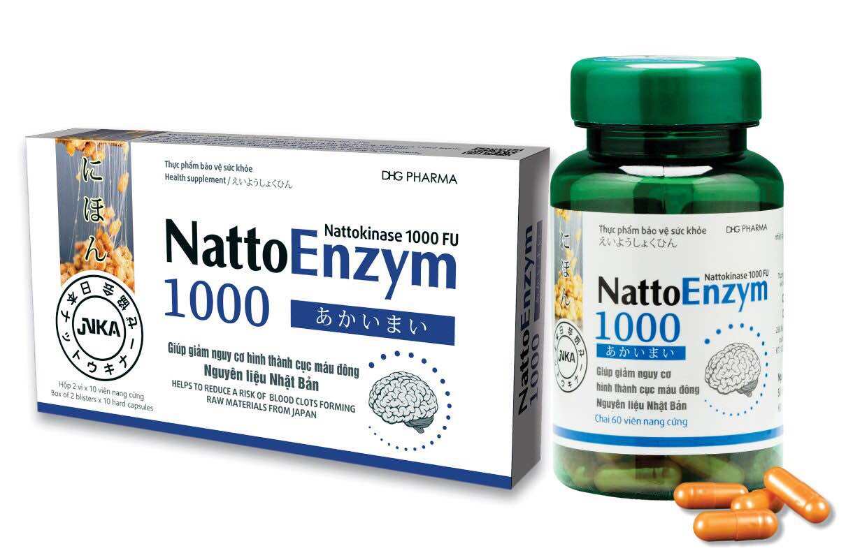 Viên uống NATTOENZYM 1000 ngừa đột quỵ , tăng tuần hoàn máu