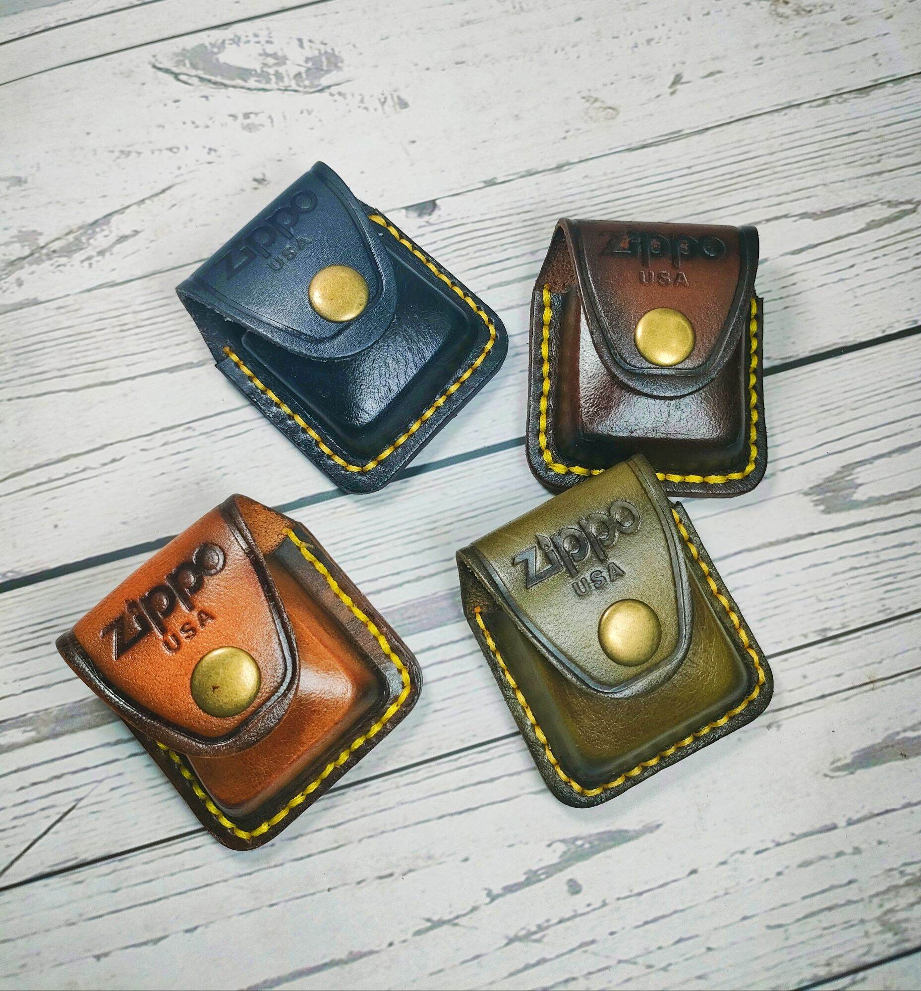 Bao da đựng Zippo, chất liệu da thật cao cấp