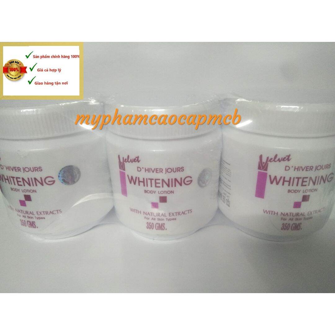 Combo 3 Kem Body Lotion Whitening Velvet Thái Lan