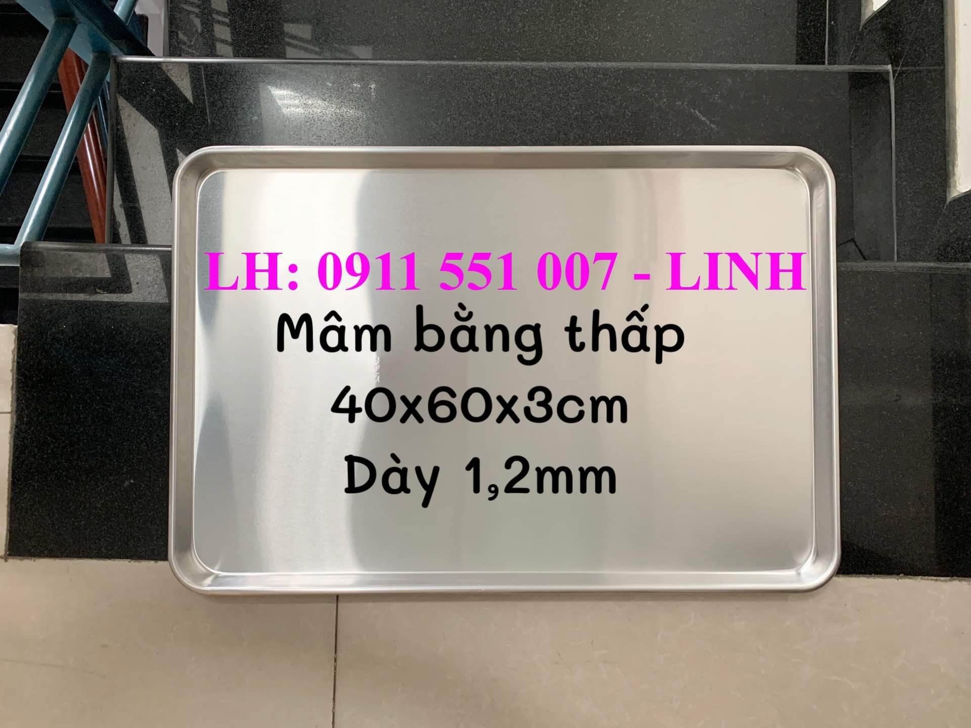 Mâm nướng nhôm đúc 40 x 60 cm