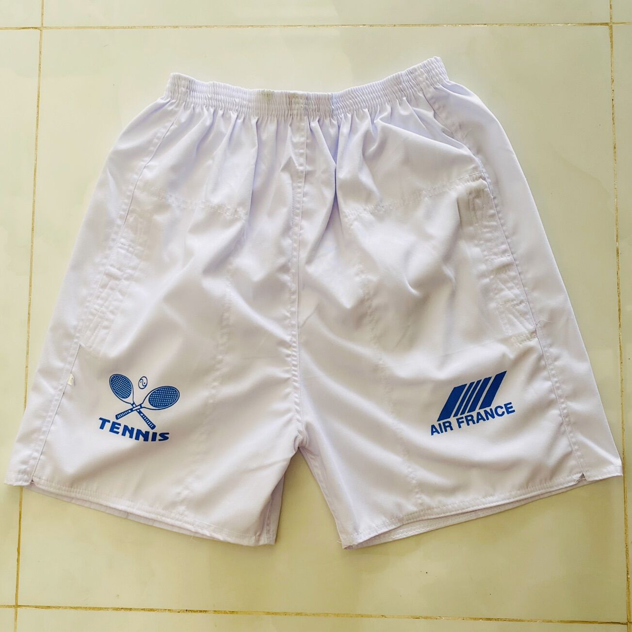 Quần Đùi Trắng Nam Tennis < 72 kg Quần Lót Nam Trung Niên Mặc Nhà 2 Túi Kate Loại 1 Chất Lượng