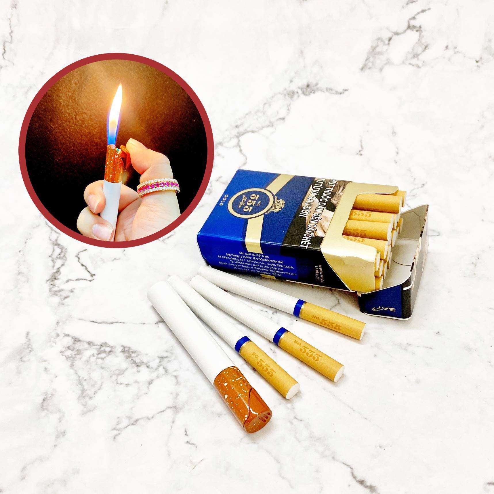 [HCM]Bật Lửa Gas Khè Hình Điếu Thuoc Độc Đáo 2 Size