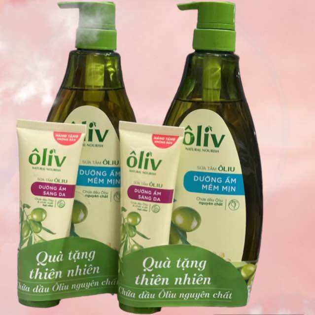 Sữa tắm ôliv dưỡng ẩm 650ml tặng kèm tuyb sữa tắm