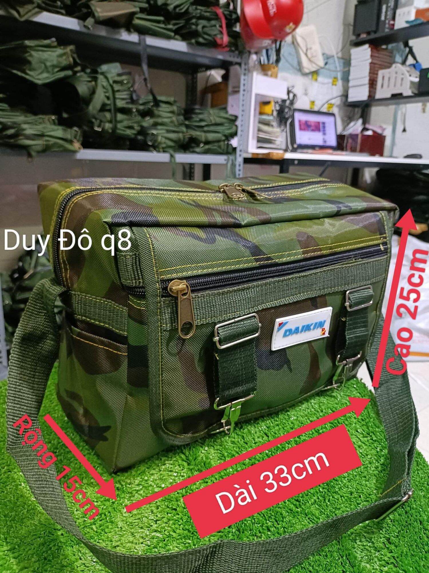 [HCM][Giá Hủy Diệt] Túi Đựng Đồ Nghề Đeo Chéo Có 2 Móc Siêu Đẹp Tem Và Màu Ngẫu Nhiên