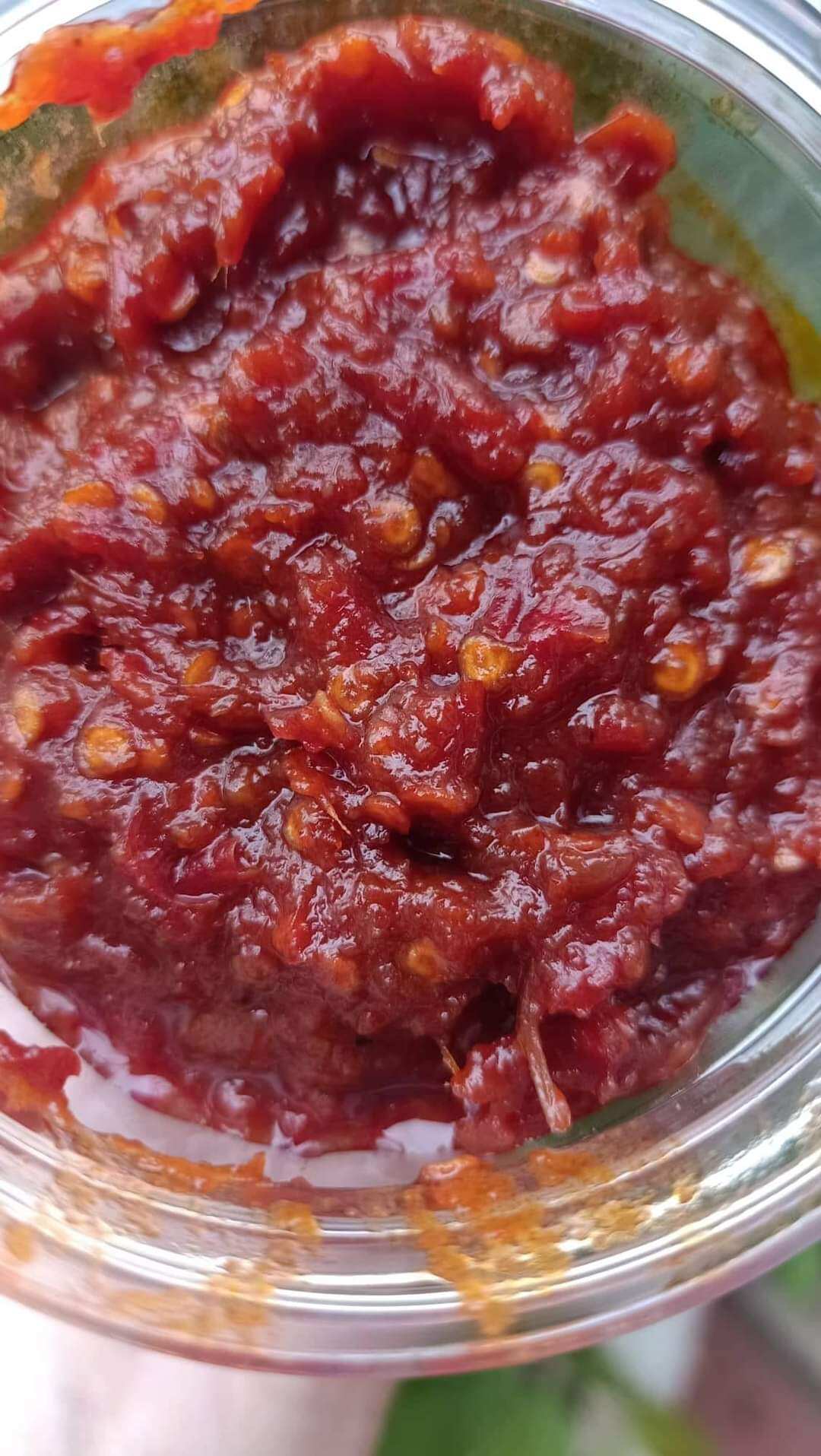 tương ớt rim nhà làm. hủ 500gr