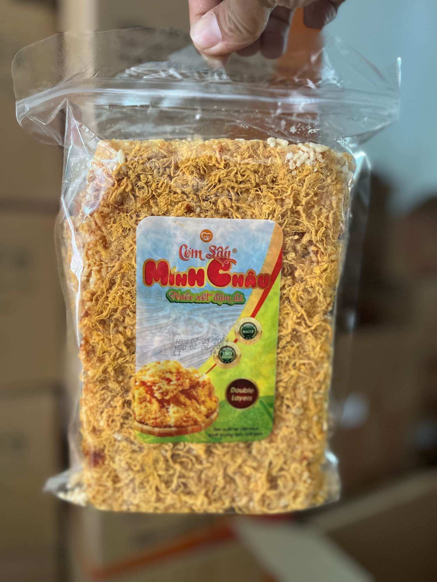 Cơm cháy (Cơm sấy) Minh Châu 250g siêu ngon date mới
