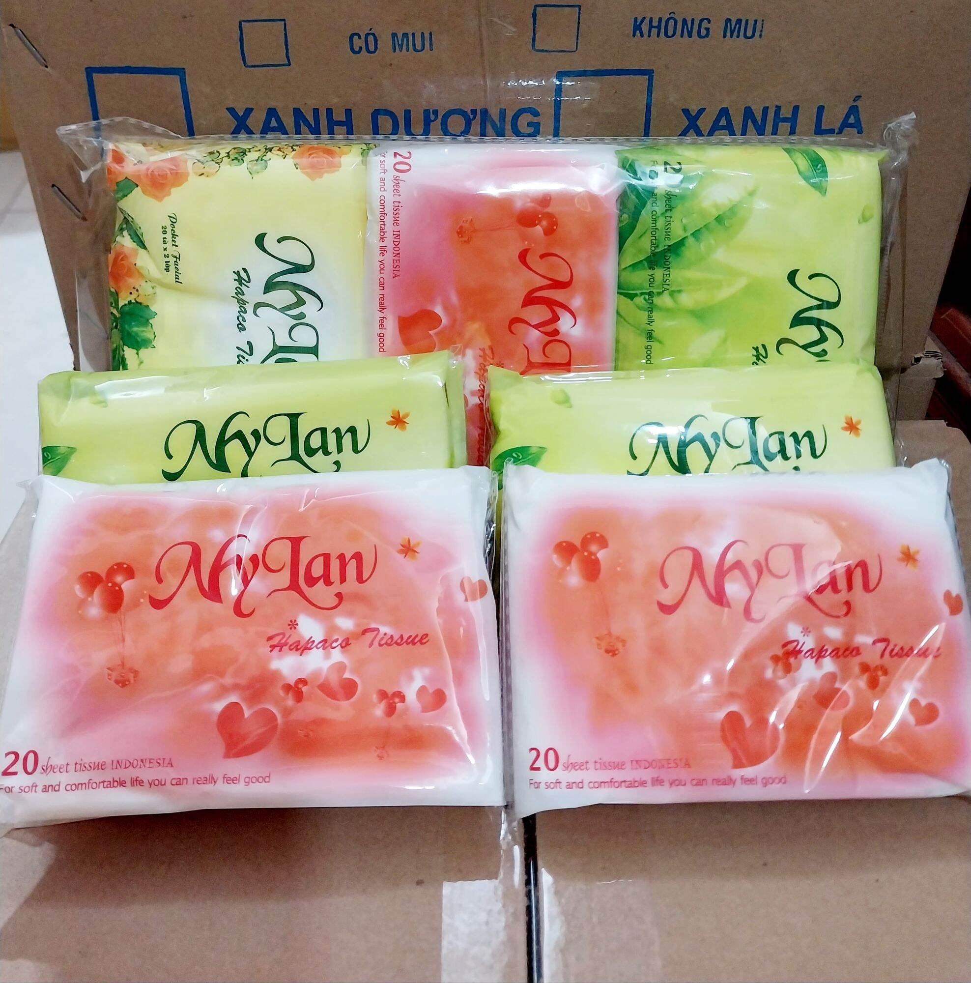 COMBO 10 GÓI  Giấy MyLan Bỏ Túi Tiện Lợi 20 Tờ.