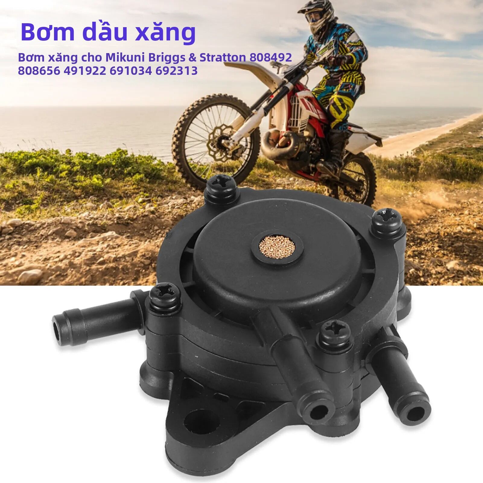 Máy Bơm Xăng Mikuni Briggs & Stratton Tương Thích Với 808492 808656 491922 691034 692313 - Phụ Tùng Thay Thế