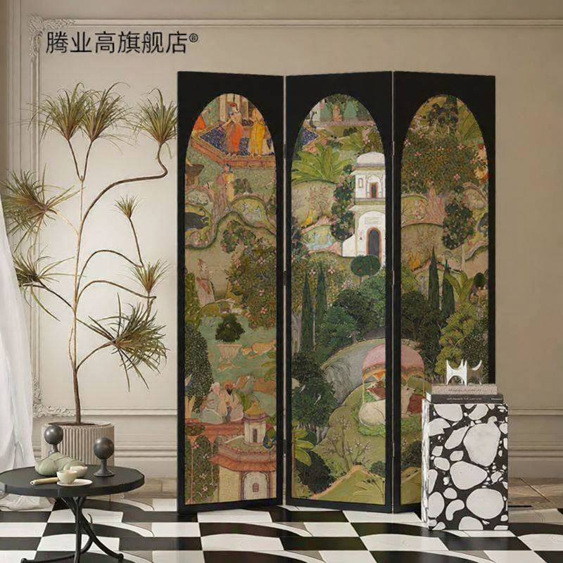 TENGYAGAO | Folding Retro Double-sided Screen Partition
