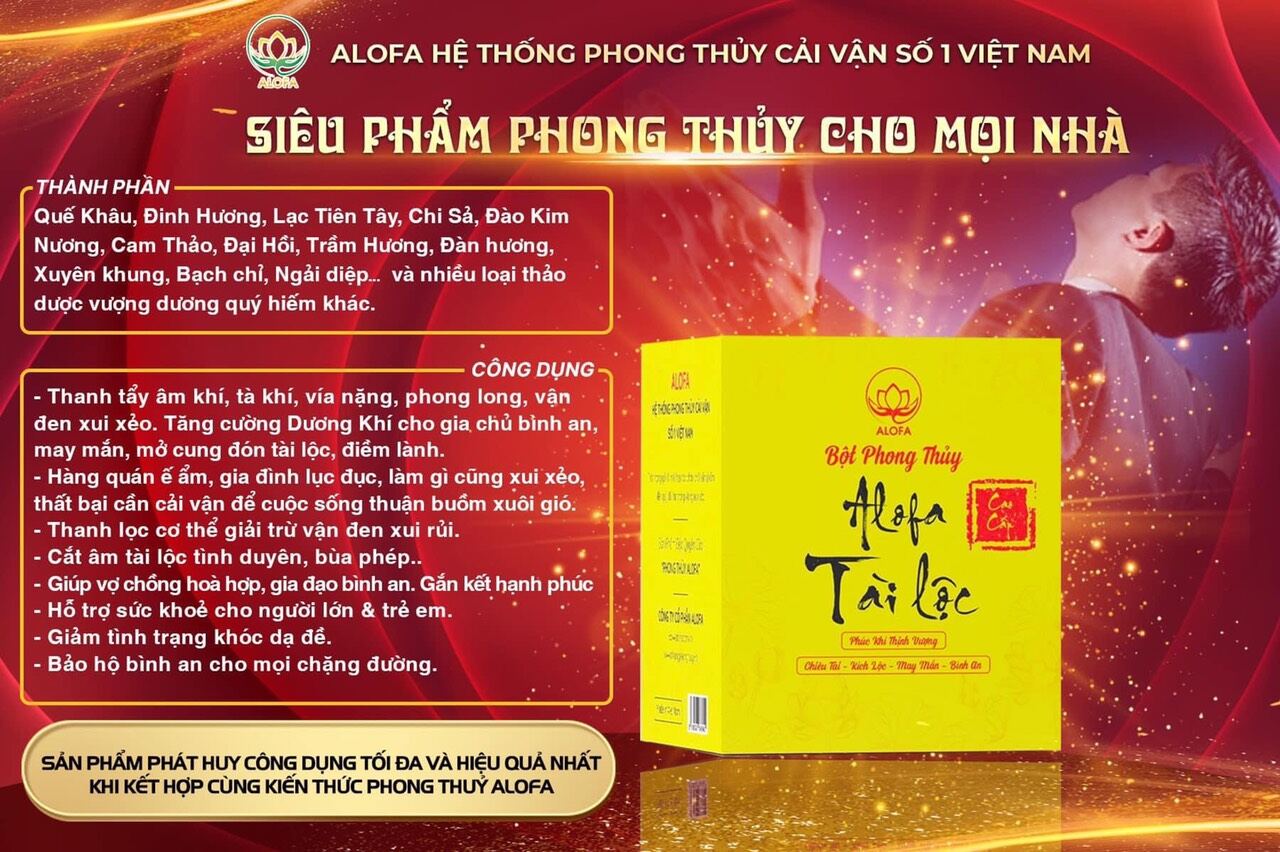 Bột phong thủy Tuệ Tâm (62 Túi)