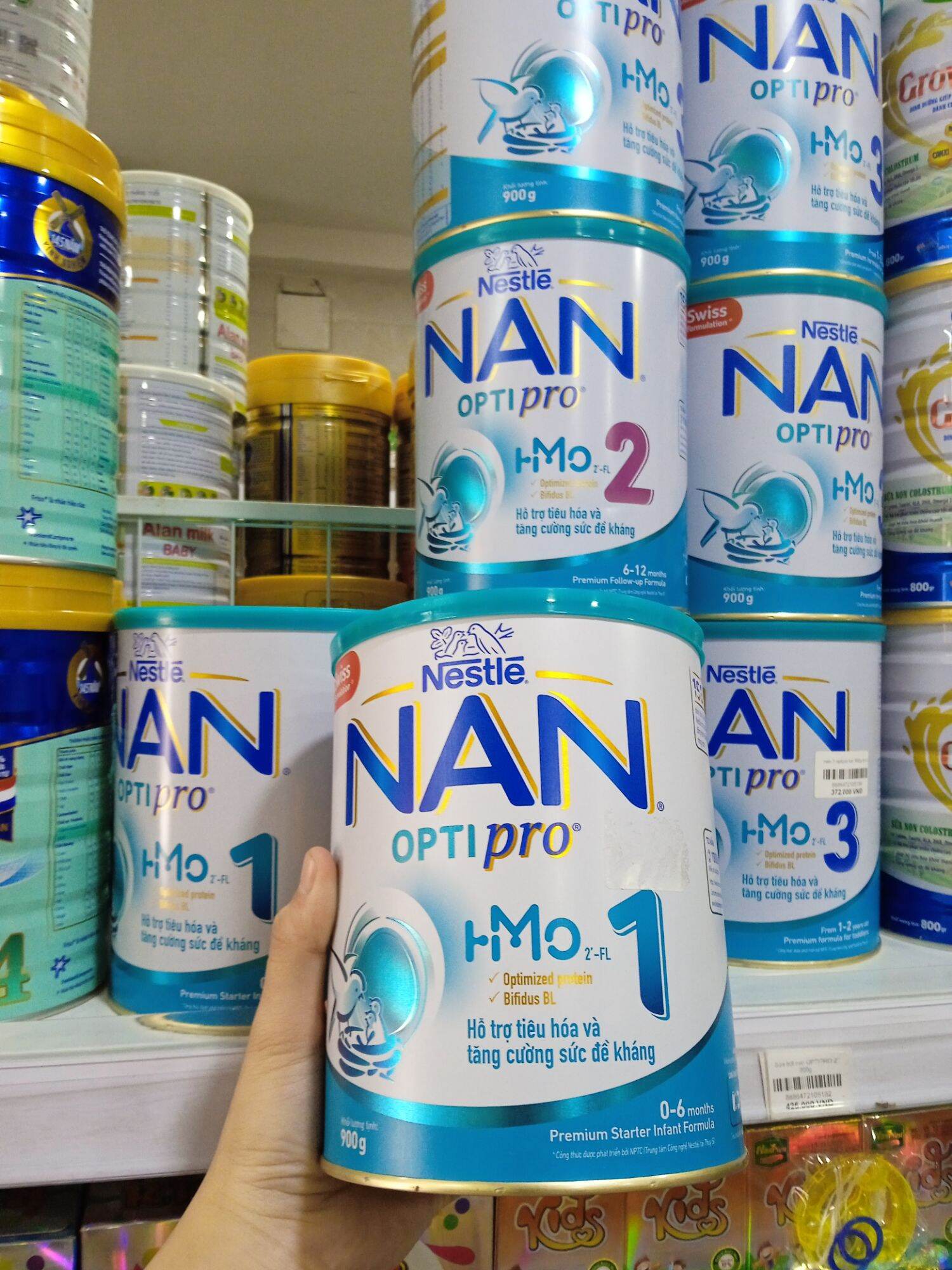 SỮA BỘT NAN OPTIPRO 1 - 2 - 3 900G