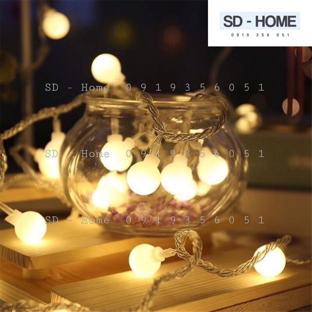 [HCM]Dây Đèn Led Bóng Tròn Trang Trí