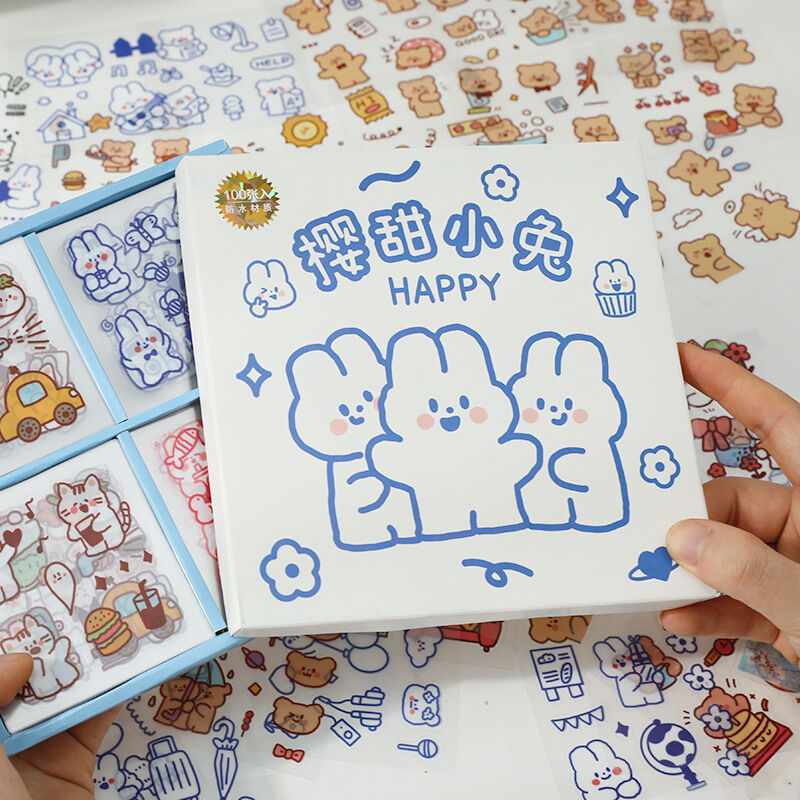 Hộp sticker trang trí sổ tay 100 tờ