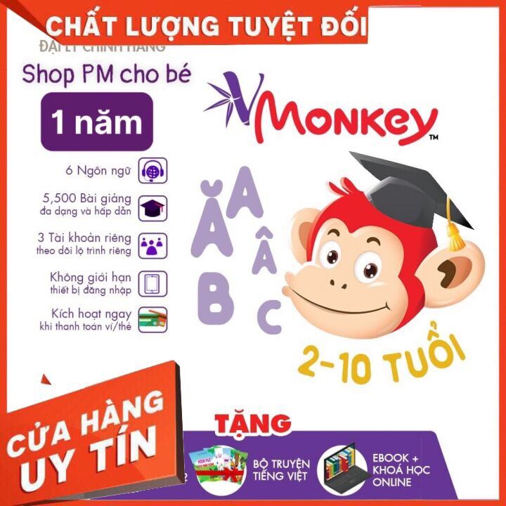 Vmonkey 1 Năm - Phần Mềm Tiếng Việt