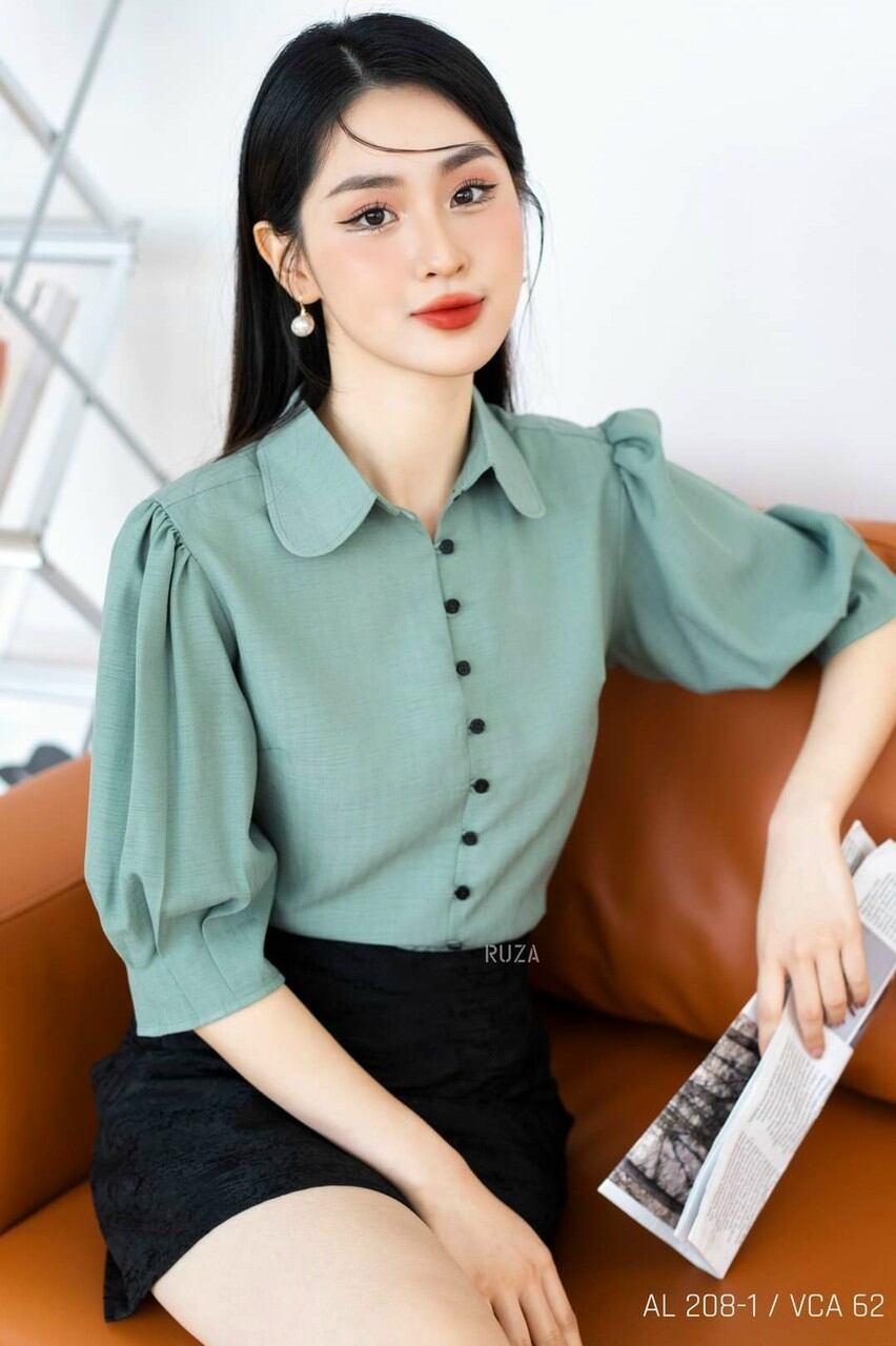 Áo sơ mi nữ tay phồng