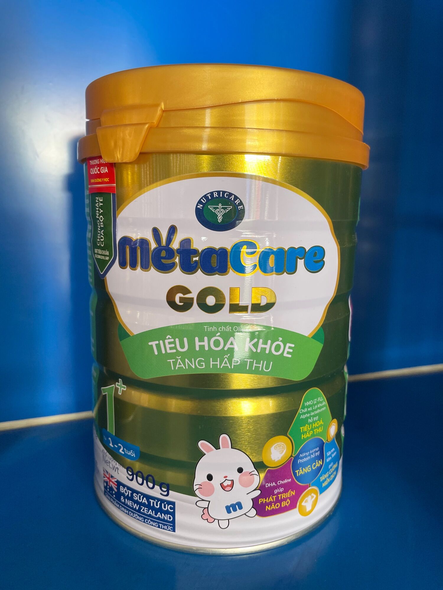 [Combo 4 Lon] Sữa bột Metacare Gold 1+ 900g