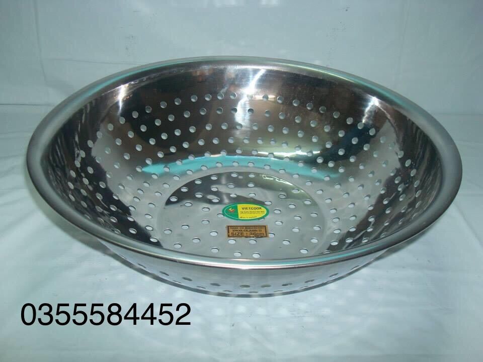 Rổ inox Cao Cấp Việtcook Đủ Sezi(20, 22, 24,....36, 38)
