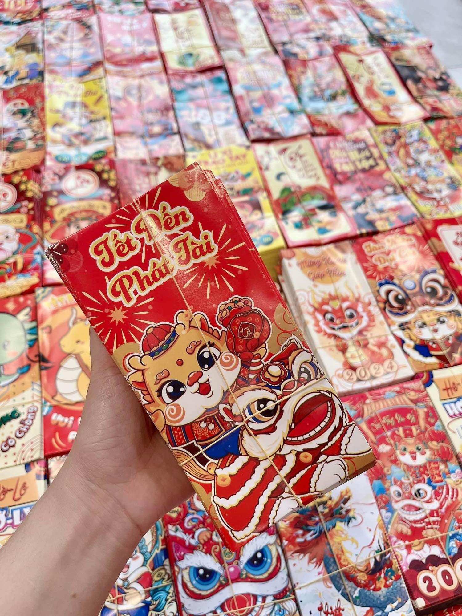 Bao lì xì tết 2024 tệp 3 chiếc