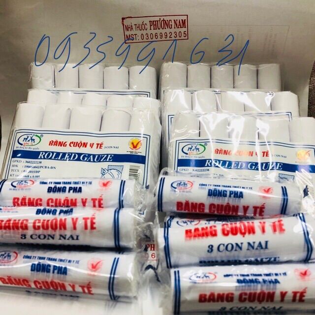 Gạc cuộn y tế đông pha-combo 3cuộn
