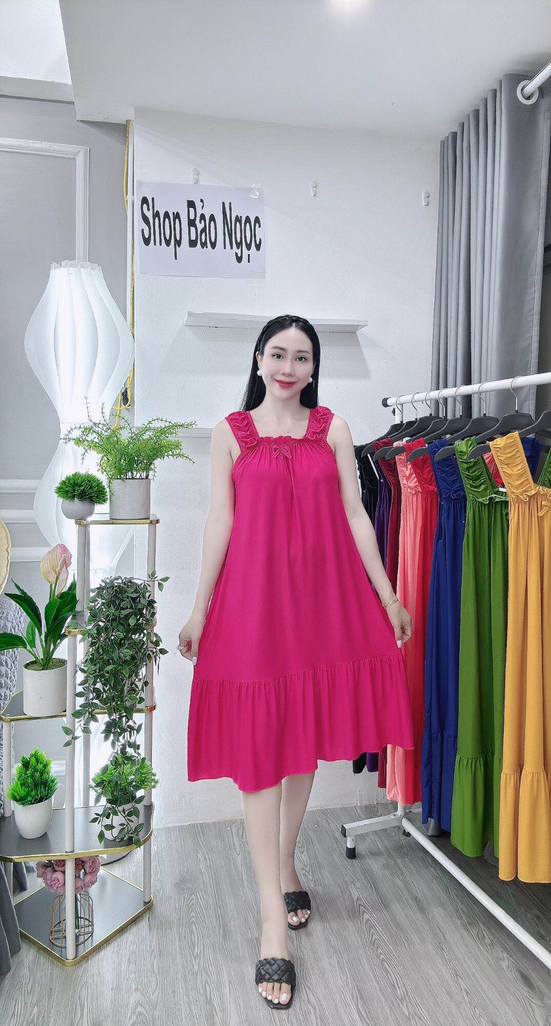 (Size 40-95kg) Đầm ngủ thun lạnh