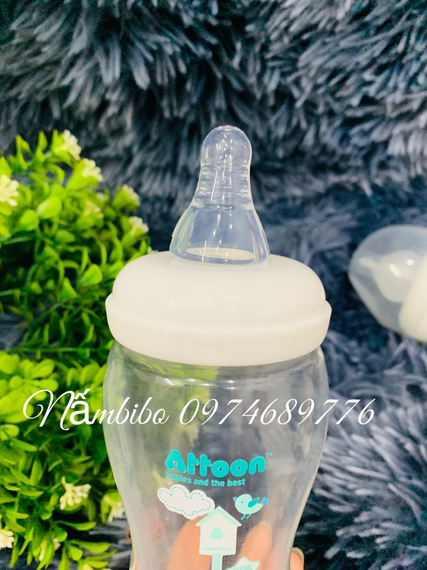 Bình sữa cổ hẹp ATTOON 250ml