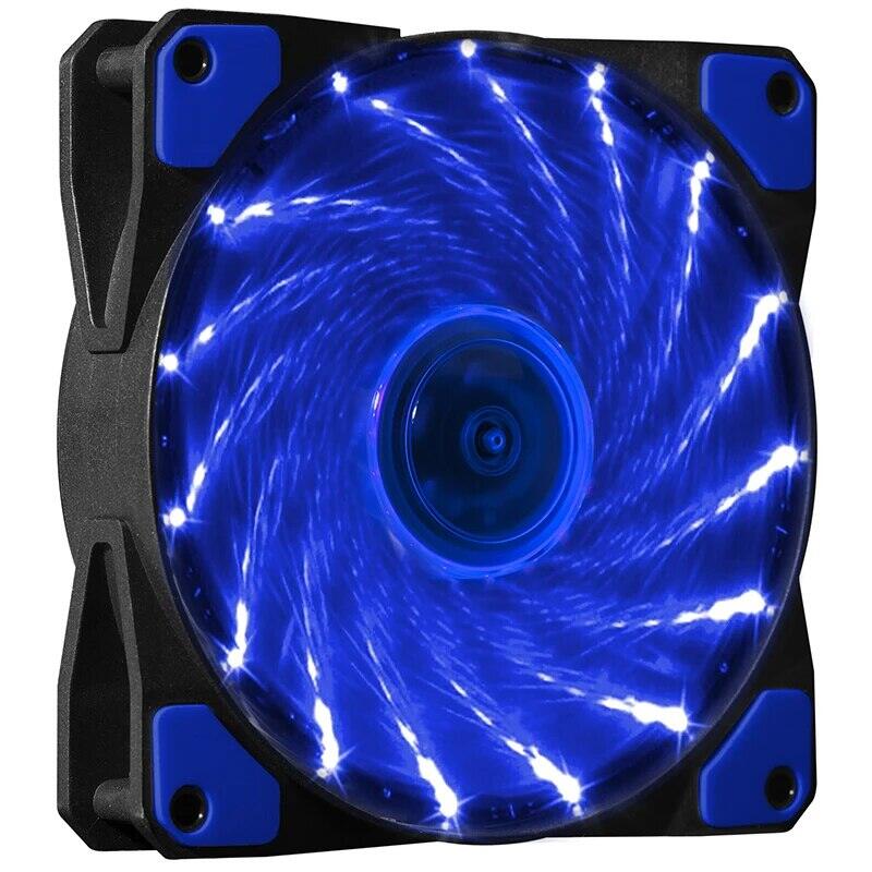 12cm rgb led pwm light heat dissipation fan 12v dc 15 33 lights computer case cooling fan
