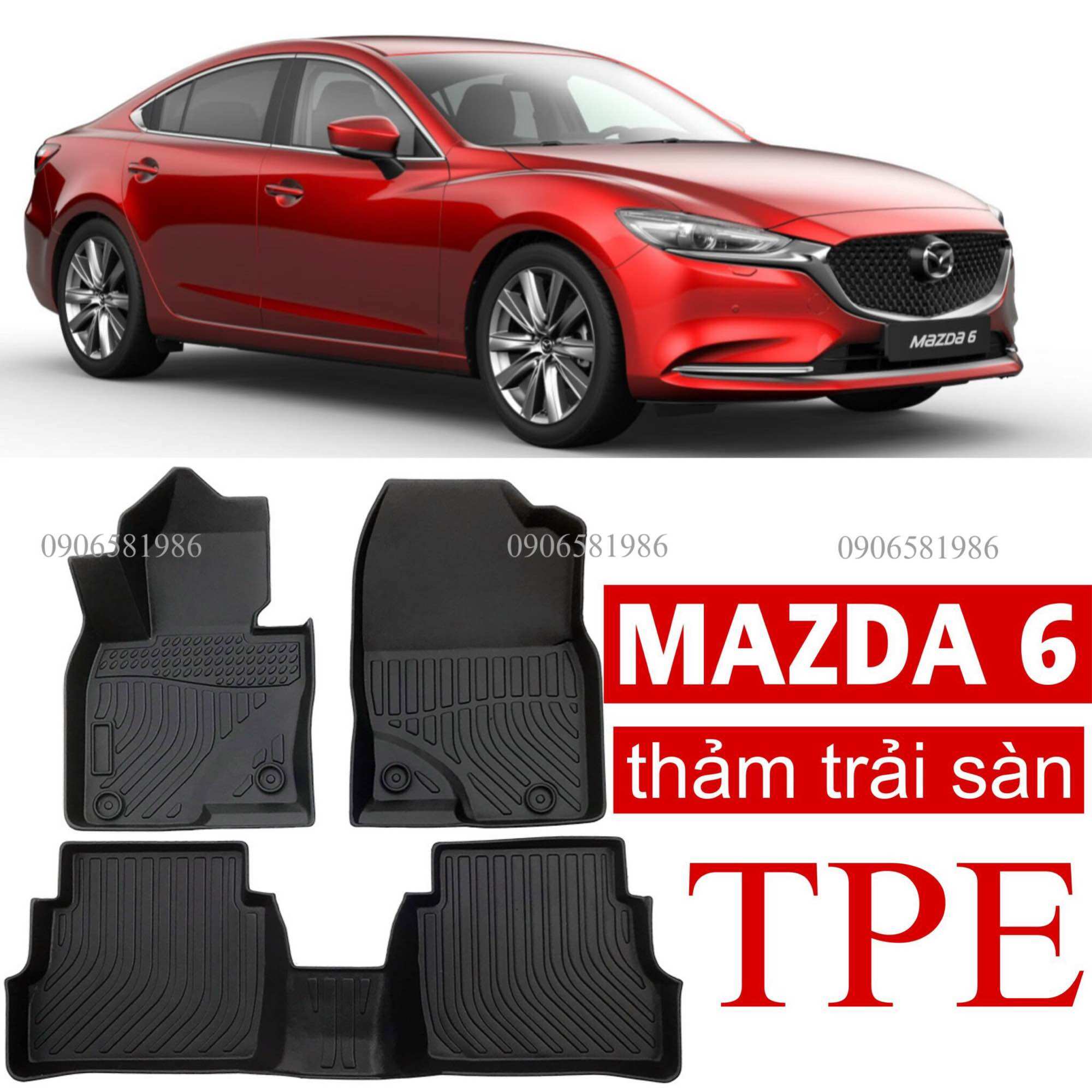 Mazda 6 - thảm sàn chuẩn sàn xe