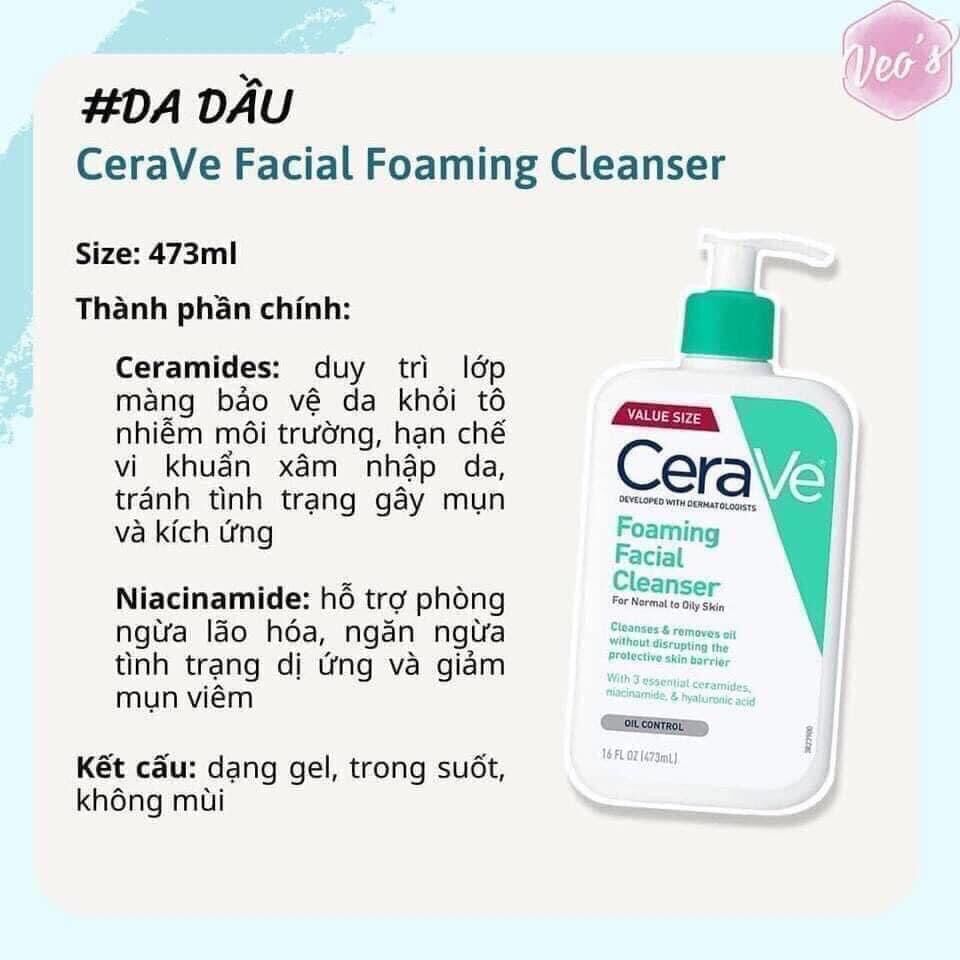 Sữa rửa mặt Cerave