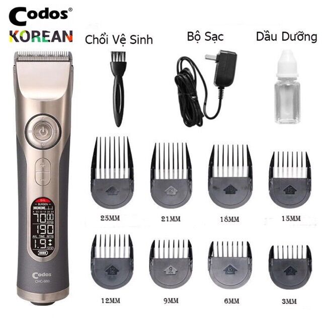 Tông đơ cắt tóc cao cấp Codos 980 chính hãng lưỡi cực sắc bén