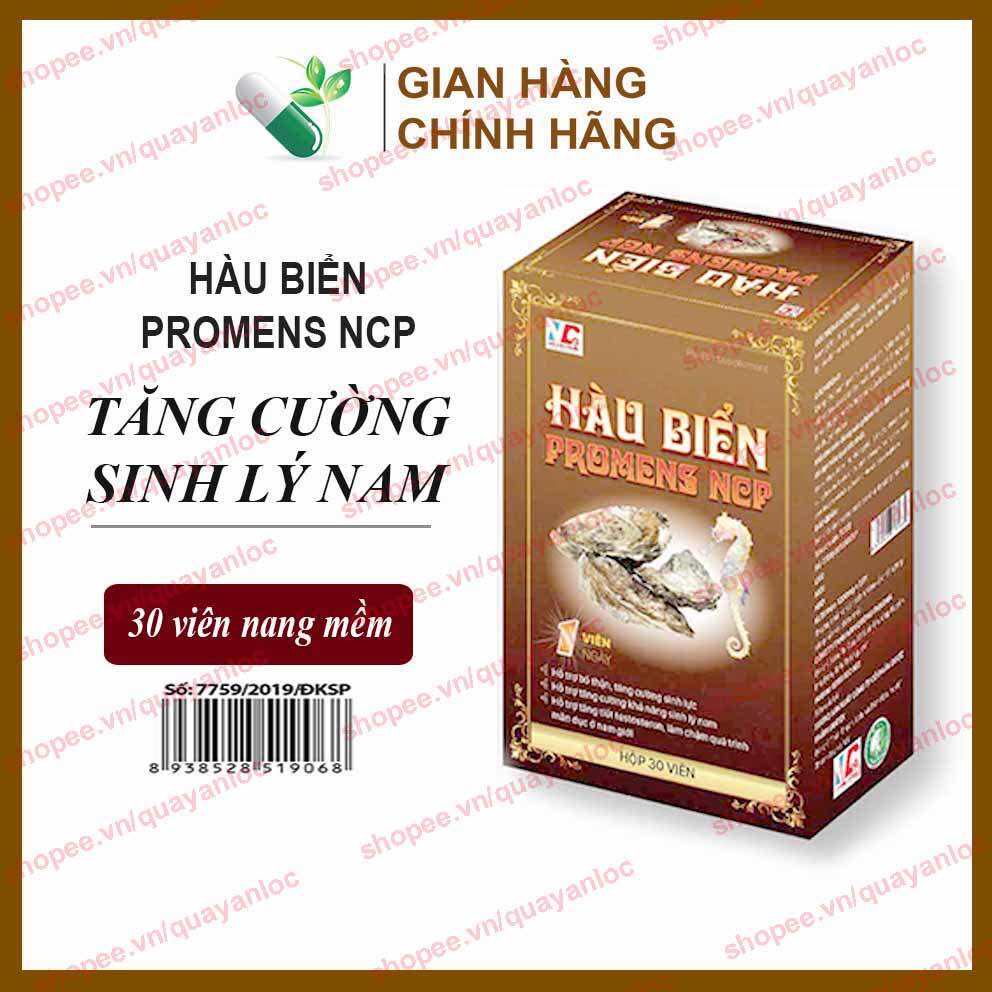 Tinh chất Hàu Biển Promen NCP tăng cường sinh lý nam giới, bổ thận, tráng dương - Hộp 30v