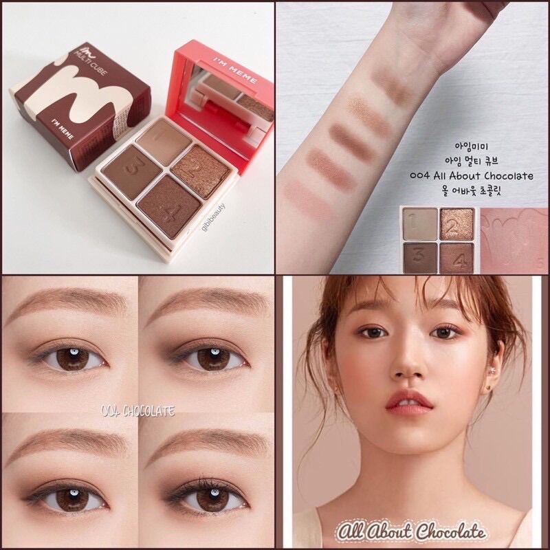 [HCM]Bảng phấn mắt và má hồng 2 in 1 IM MEME IM MULTI CUBE